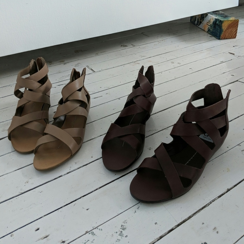 BOGO Dolce Vita Leather Zip up Sandals